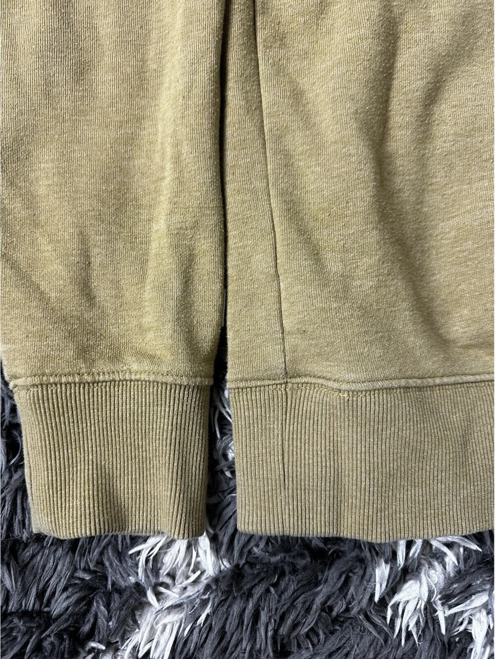 The North Face Hoodie Pullover Sweatshirt Brown Gold Mens Large L Patch